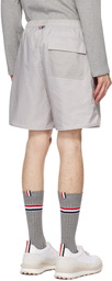 Thom Browne Gray Piping Shorts