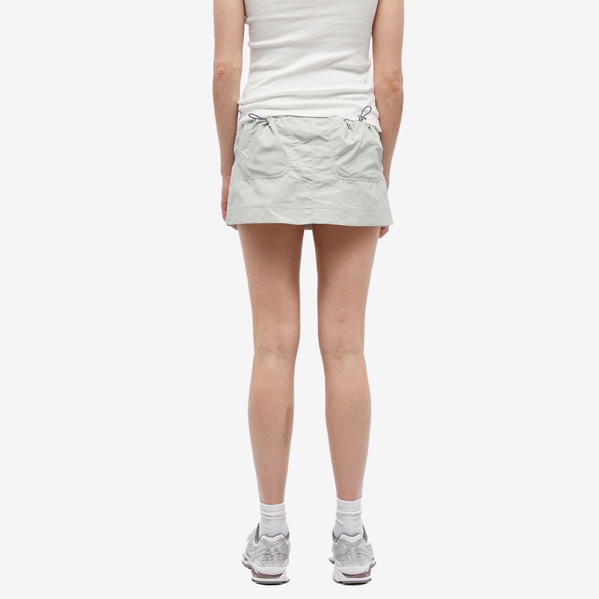 Peachy Den Women's Mimi Mini Skirt in Oyster Peachy Den