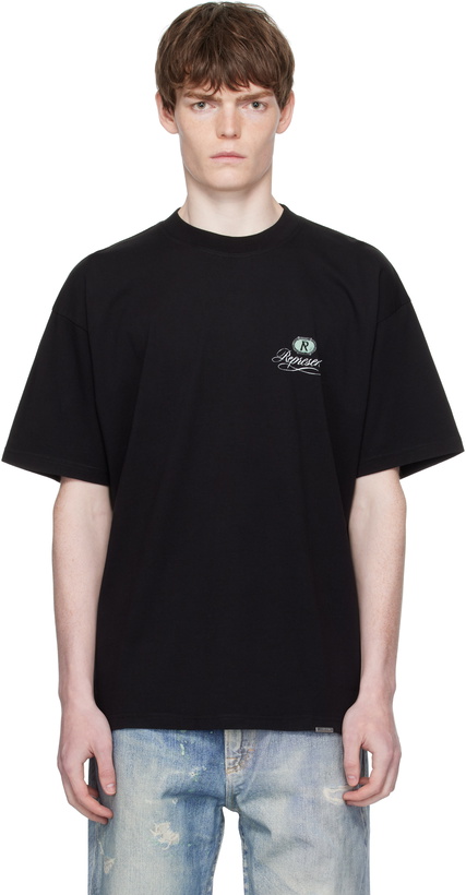 Photo: Represent Black Grand Vintage Hand Drawn T-Shirt