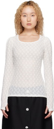 MINJUKIM White Puff Long Sleeve T-Shirt