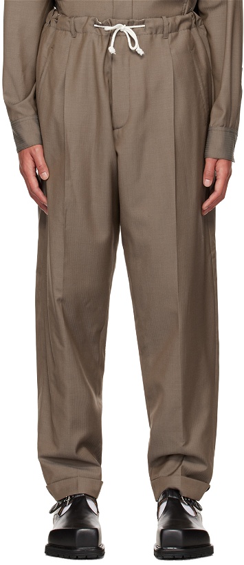 Photo: Magliano Brown Drawstring Trousers