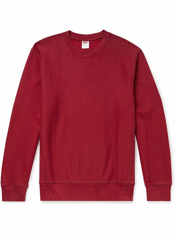 Photo: J.Crew - Cotton-Blend Jersey Sweatshirt - Red