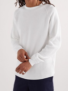 Beams Plus - Slim-Fit Waffle-Knit Cotton T-Shirt - White