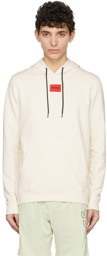 Hugo Off-White Cotton hoodie