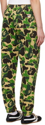 BAPE Khaki ABC Camo Sweatpants