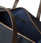 Mismo - Leather-Trimmed Canvas Briefcase - Blue