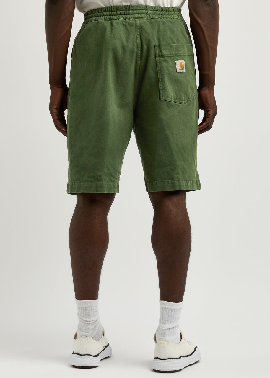Carhartt Wip Floyd Stretch-cotton Shorts Dark Green