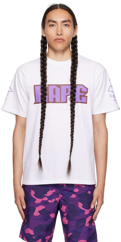 Photo: BAPE White Printed T-Shirt