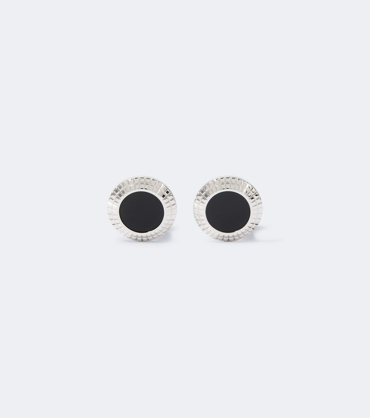 Dunhill Sterling silver cufflinks with onyx