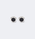 Dunhill Sterling silver cufflinks with onyx