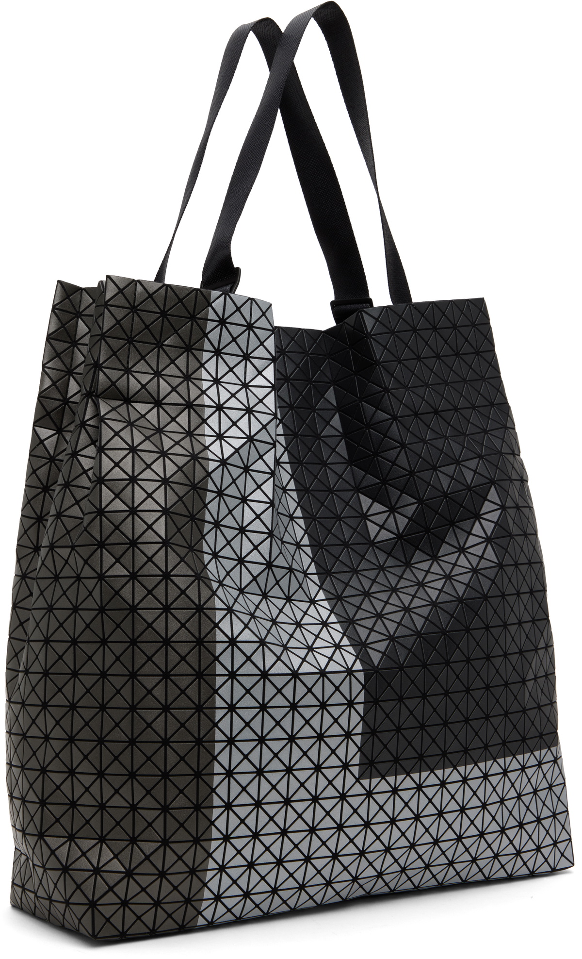 BAO BAO ISSEY MIYAKE Gunmetal Cart S Tres Tote Bao Bao Issey Miyake