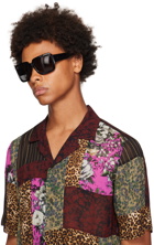 Dries Van Noten Black Linda Farrow Edition Oversized Sunglasses