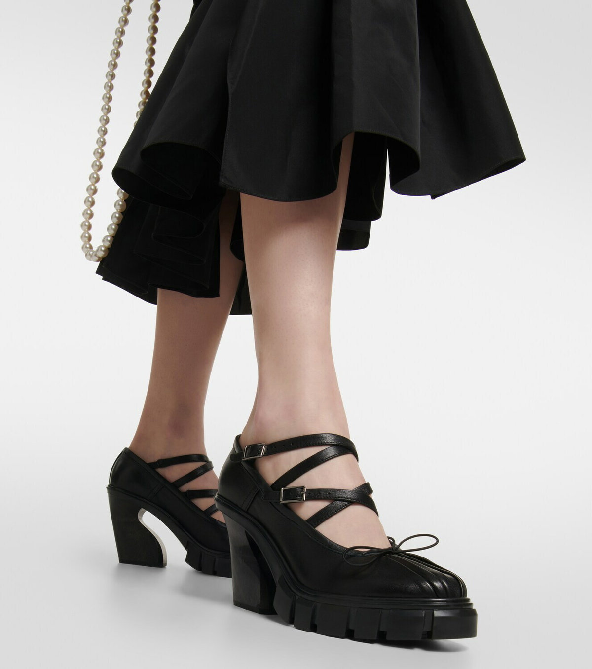 Simone Rocha - Trek leather pumps Simone Rocha