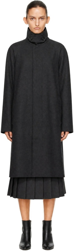 Photo: Dunst Gray H-Line Wool Mac Coat