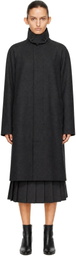 Dunst Gray H-Line Wool Mac Coat