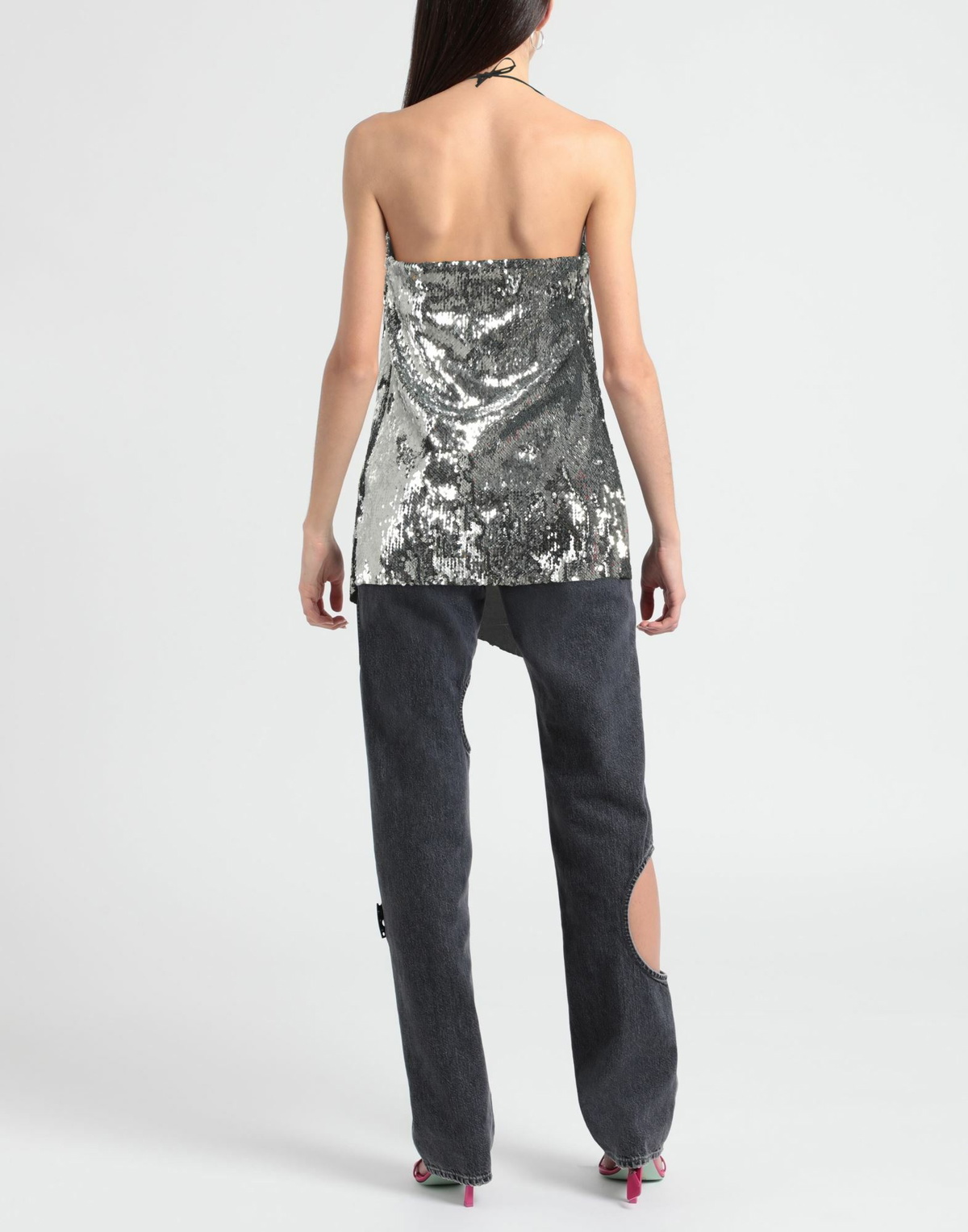 Marques' Almeida Womens Top in Silver