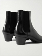 SAINT LAURENT - Rainer Glossed-Leather Chelsea Boots - Black