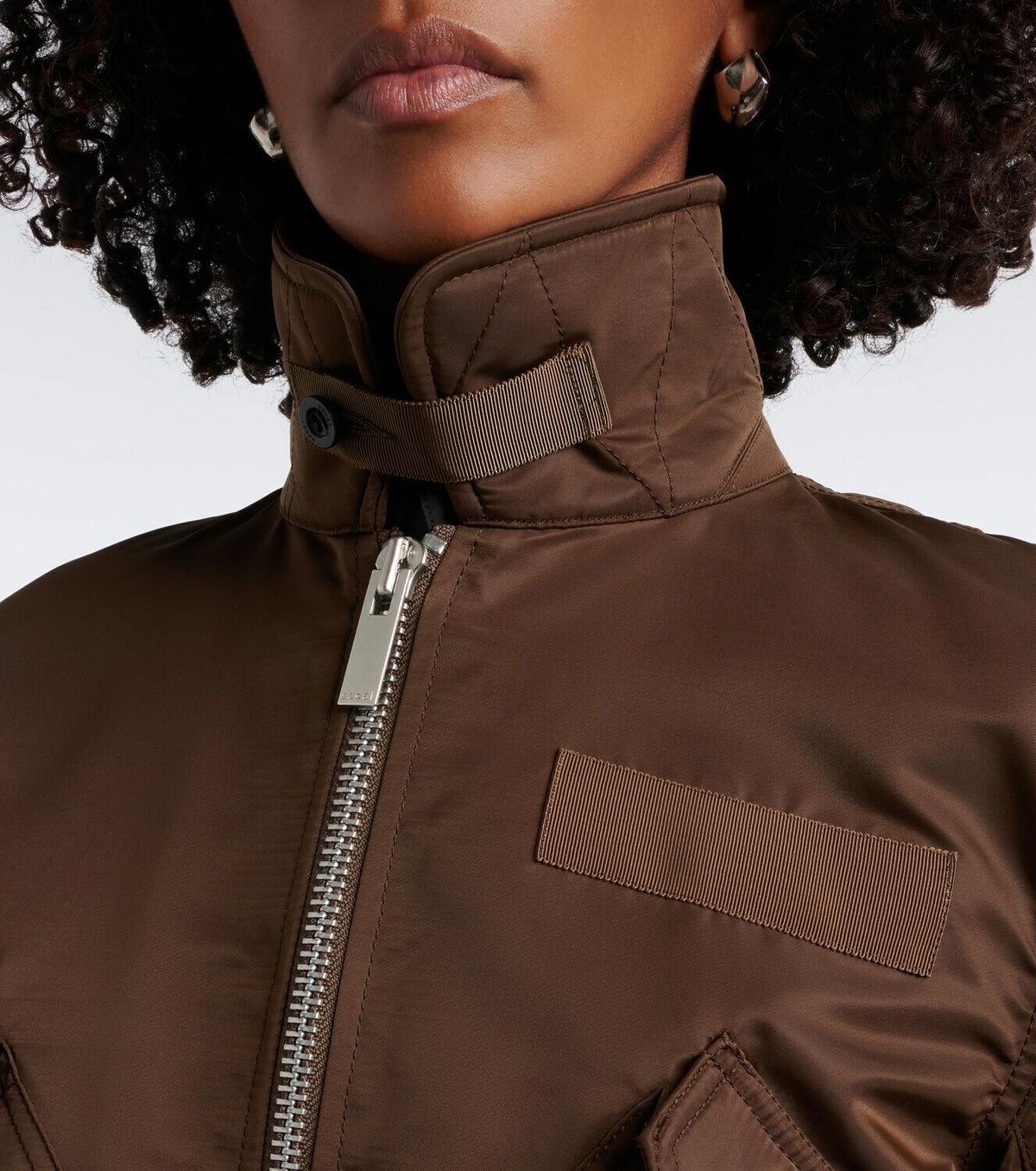 Sacai Layered technical bomber jacket