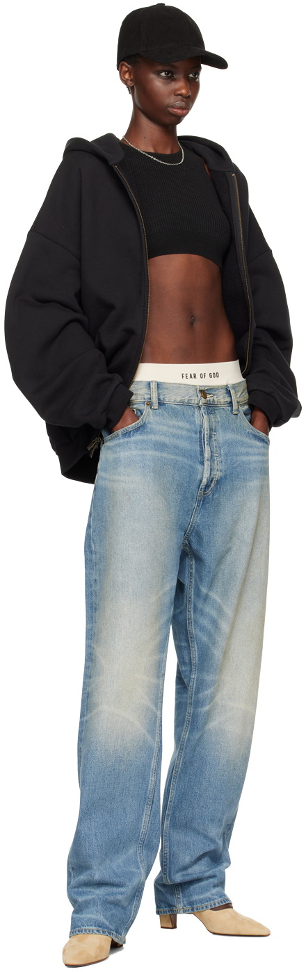 Fear of God ESSENTIALS Black Full-Zip Hoodie Fear Of God Essentials