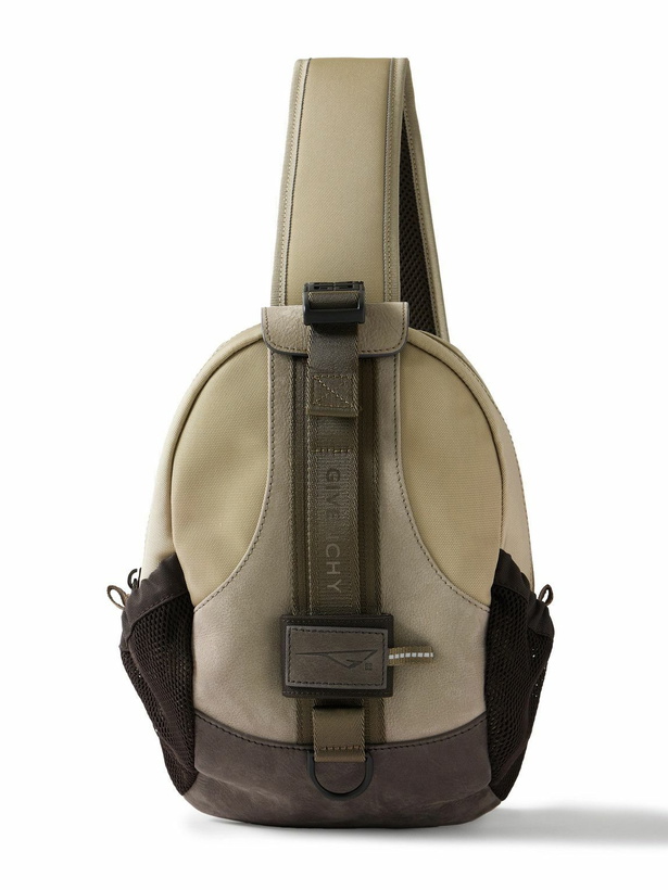 Photo: Givenchy - G-Trail Small Nubuck and Canvas Sling Backpack