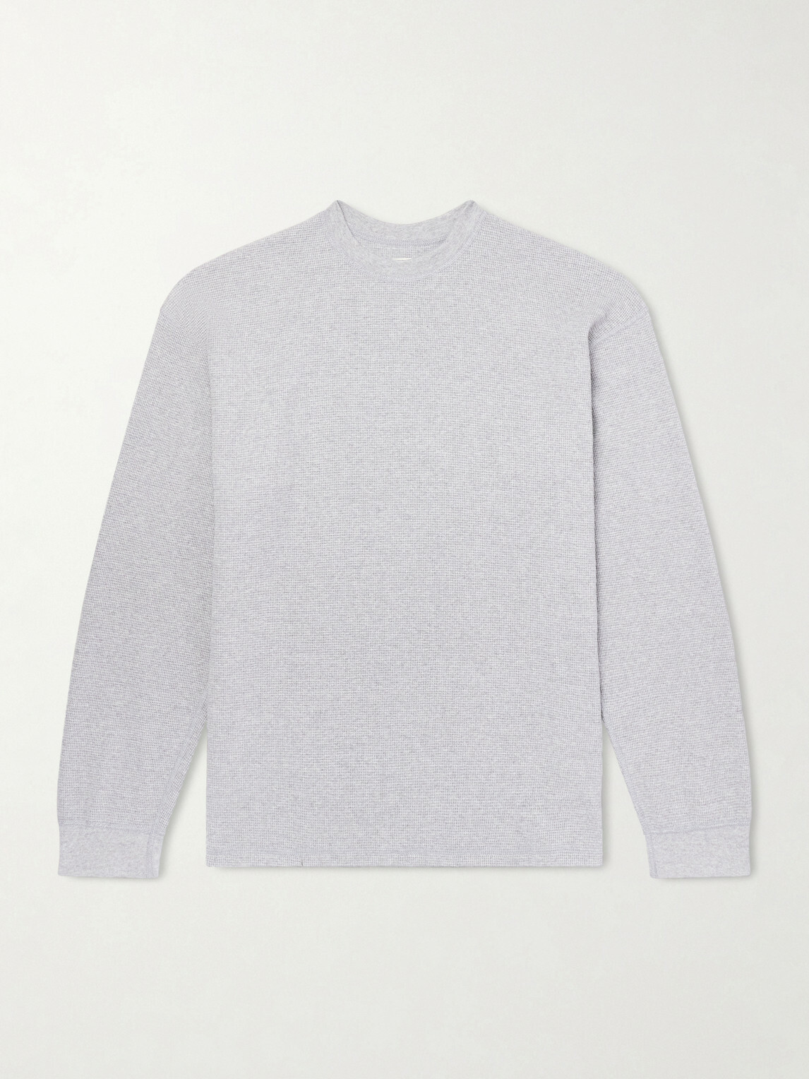 OrSlow - Waffle-Knit Cotton-Blend Sweater - Gray