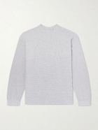 OrSlow - Waffle-Knit Cotton-Blend Sweater - Gray
