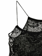 MARCO RAMBALDI Knit Mohair Blend Mini Halter Dress