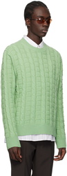 Acne Studios Green Jacquard Sweater