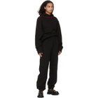 SSENSE WORKS SSENSE Exclusive Jeremy O. Harris Black Cursive Text Hoodie