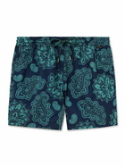 Paul Smith - Straight-Leg Mid-Length Paisley-Print Recycled Swim Shorts - Blue