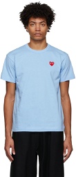 COMME des GARÇONS PLAY Blue Heart Patch T-Shirt