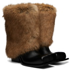 FIDAN NOVRUZOVA Black Havva Chunky Heel Cropped Trouser Boots