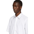 Fendi White Cotton Poplin Short Sleeve Shirt