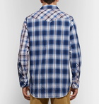 Engineered Garments - Embroidered Checked Cotton Shirt - Blue