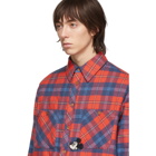 Gucci Red and Blue Disney Edition Check Jacket