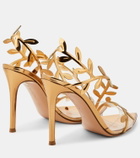 Gianvito Rossi Metallic leather pumps
