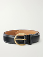 MORJAS - 3cm Leather Belt - Black