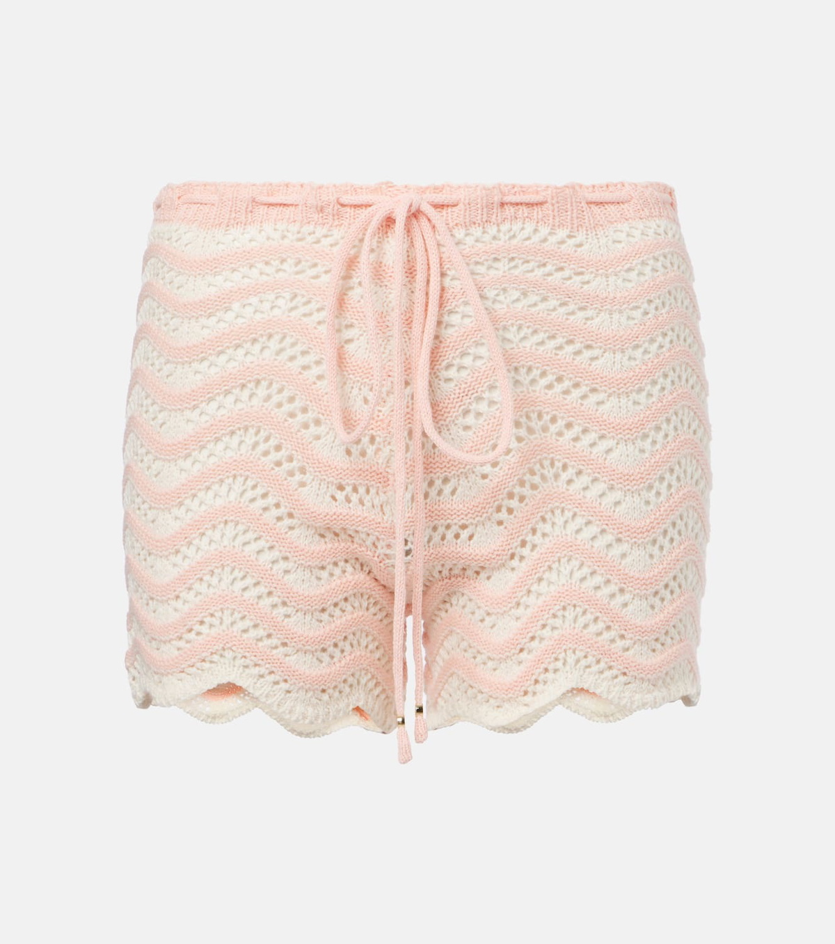 Bananhot Mina striped cotton-blend shorts