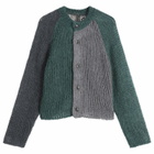 Beams Boy Women's Mohair Crazy Cardigan in Charcoal Grey 
