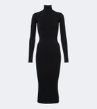Gucci Jersey turtleneck midi dress