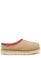 Ugg Tasman II Suede Flatform Slippers Beige