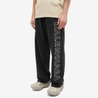 Balenciaga Men's Outline Sweat Pants in Washed Black/White