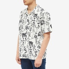 Edwin Men's Private Letter Vacation Shirt in Black/White