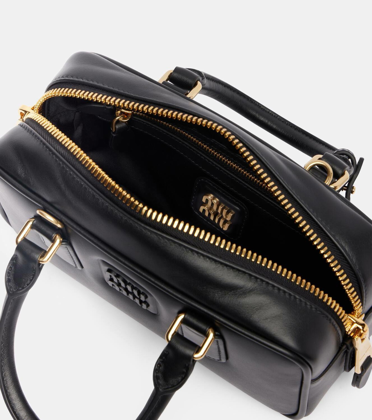 Miu Miu Arcadie leather tote bag