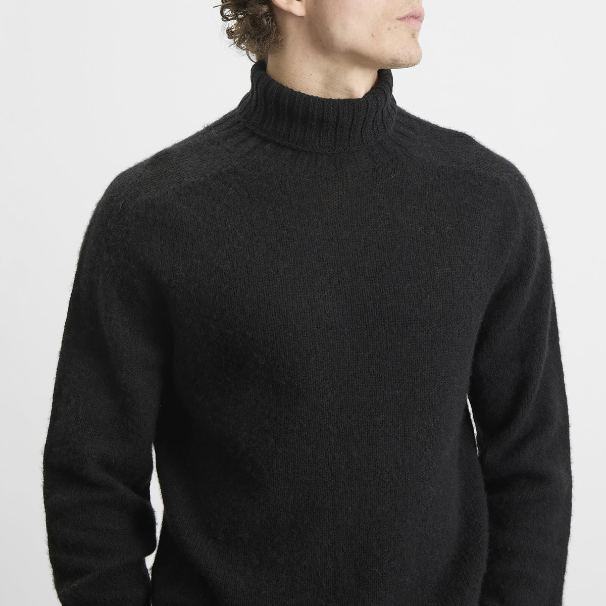 Howlin by Morrison Men's Howlin' Sylvester Roll Neck Knit in Black