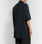 Balenciaga - Oversized Lyocell Shirt - Blue