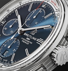 Breitling - Premier Automatic Chronograph 42mm Stainless Steel Watch - Blue