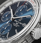Breitling - Premier Automatic Chronograph 42mm Stainless Steel Watch - Blue