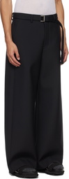 sacai Black Belted Trousers