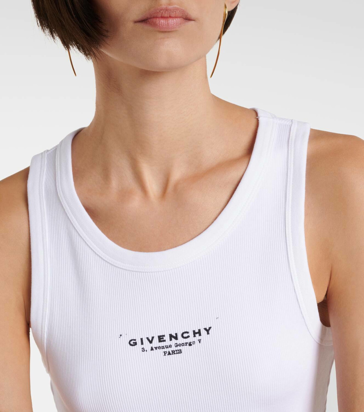 Givenchy Logo cotton tank top